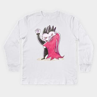 Halloween Vampire Kids Long Sleeve T-Shirt